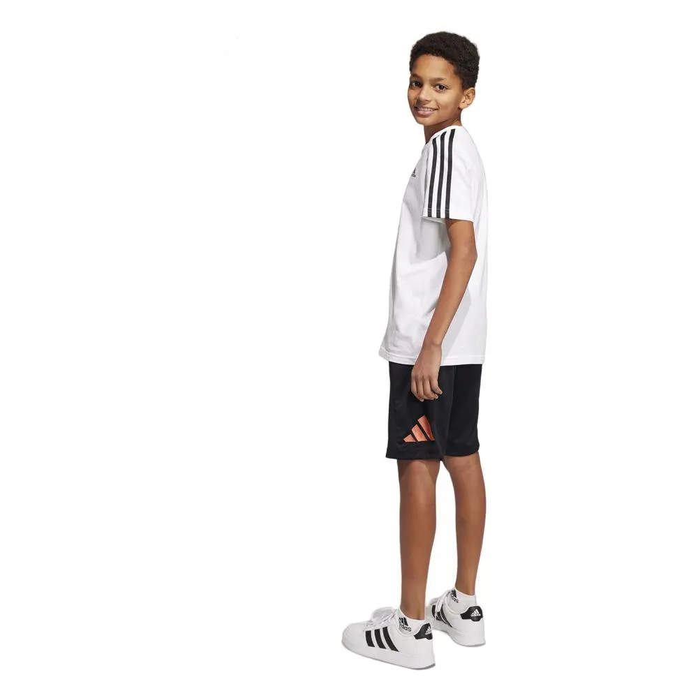 SHORT ADIDAS U TRES LOGO SH NEGRO ROSA IC5658