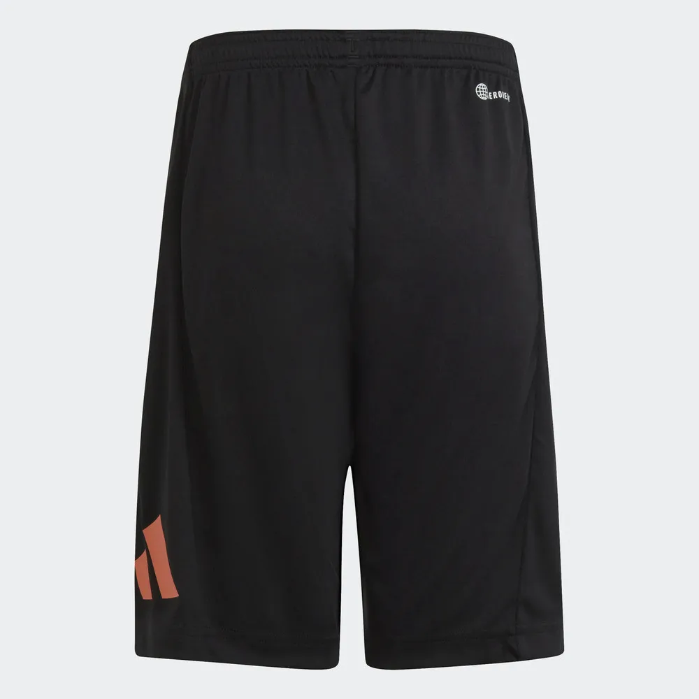 SHORT ADIDAS U TRES LOGO SH NEGRO ROSA IC5658