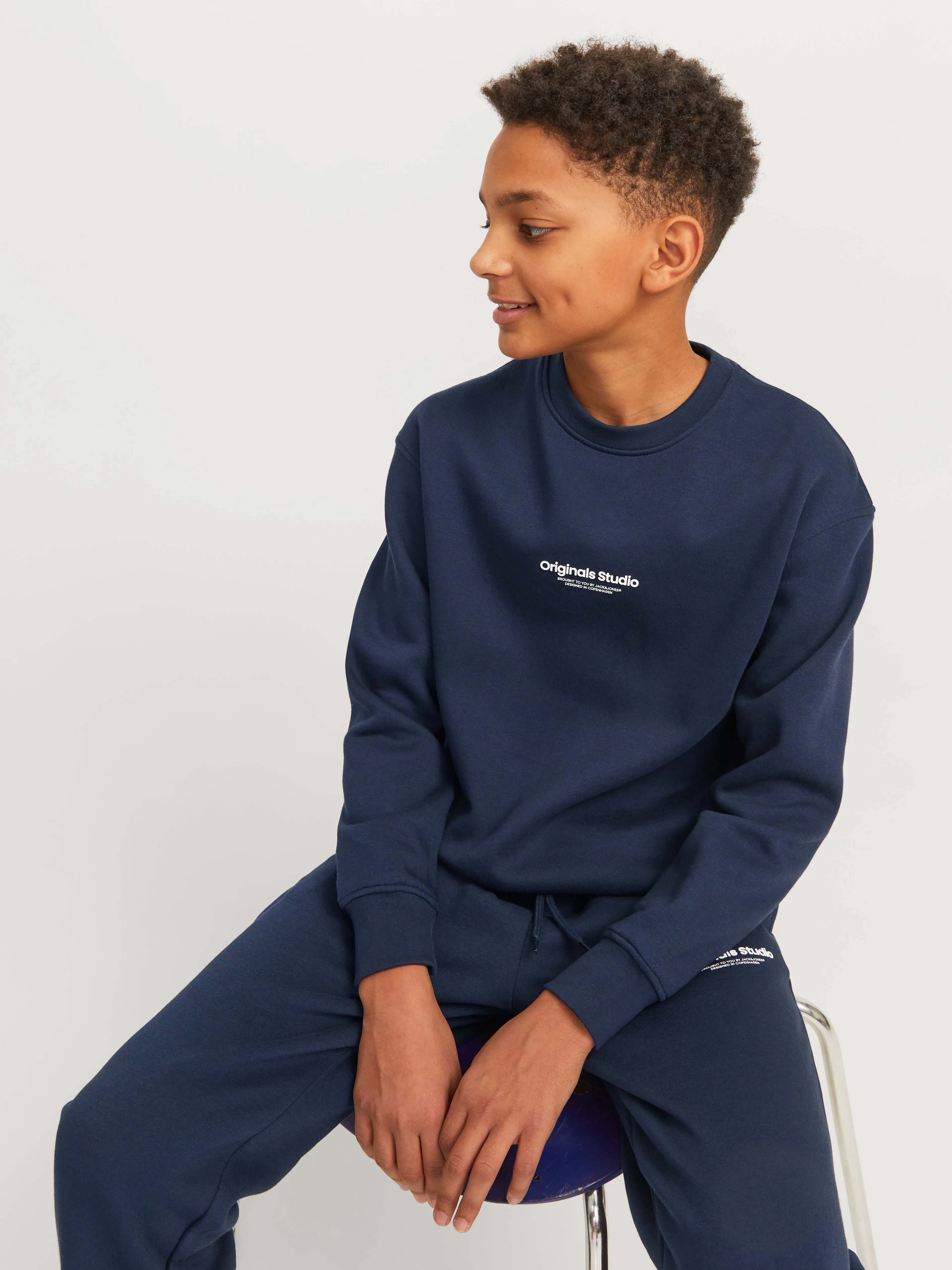 Sudadera Estampado Junior | Azul oscuro | Jack & Jones®