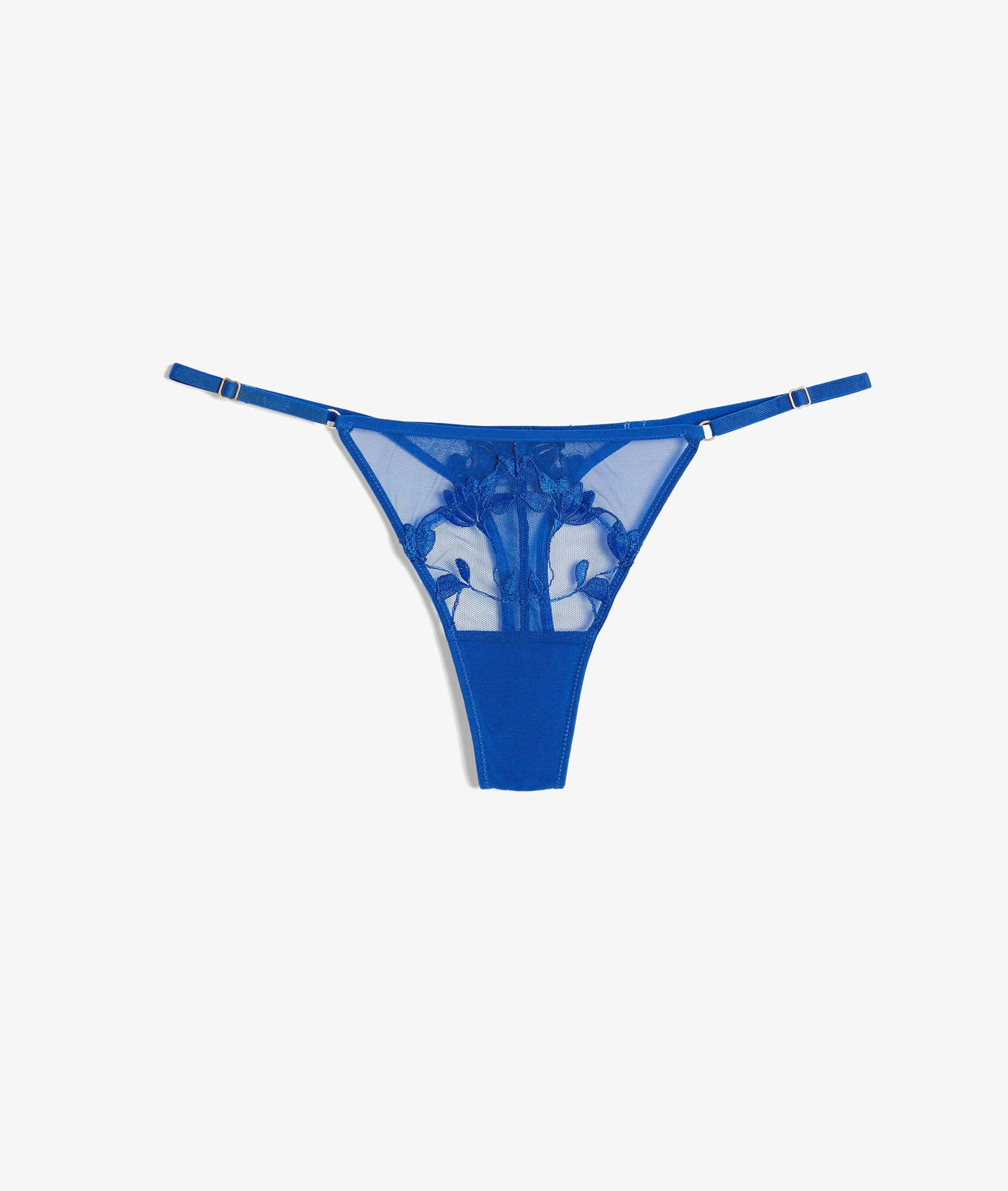 TANGA DE TIRA DE TUL BORDADO TENDRESSE INDIGO  ETAM