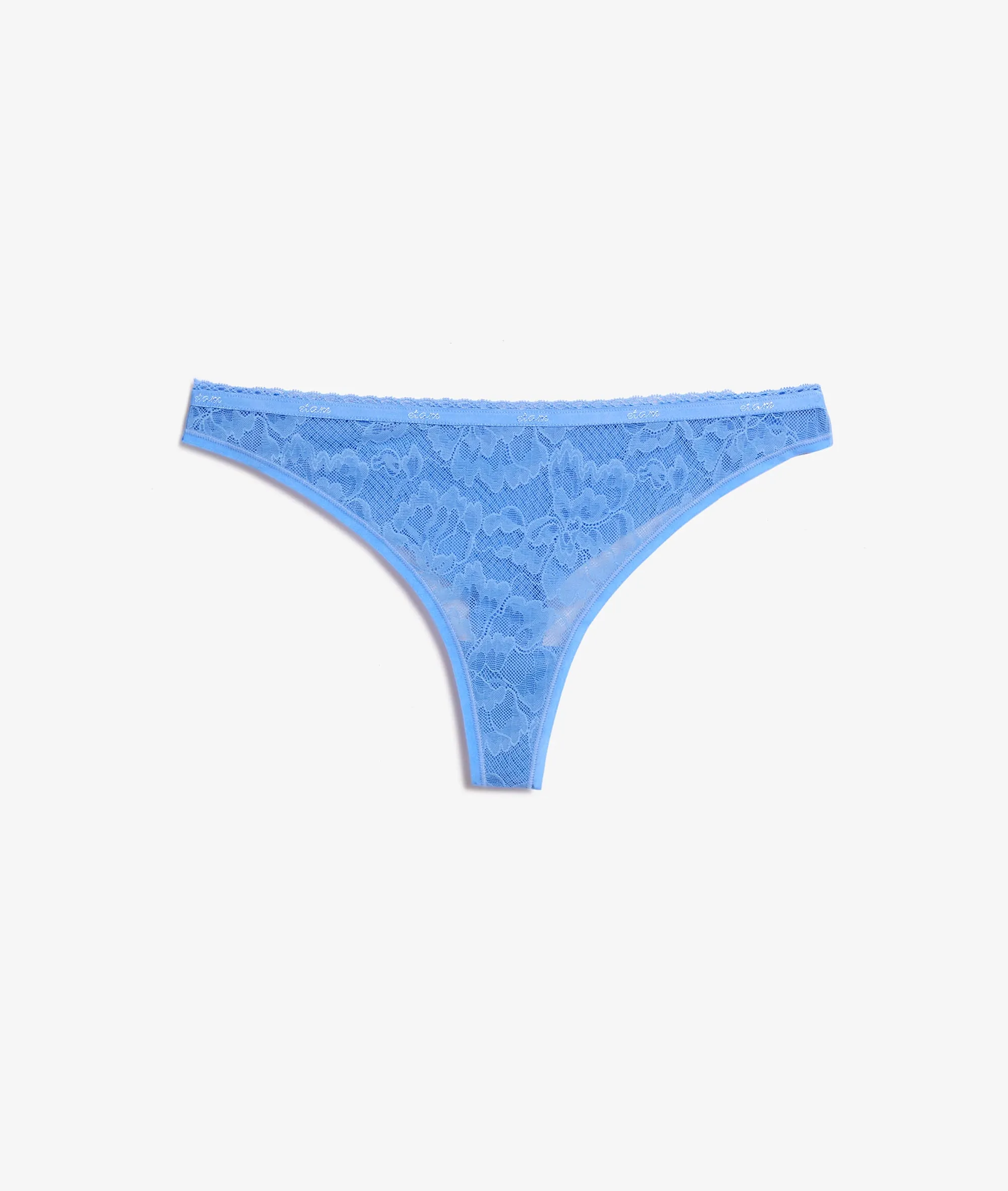 TANGA ENCAJE Y MICROFIBRA SOFT 360 BLEU CIEL  ETAM