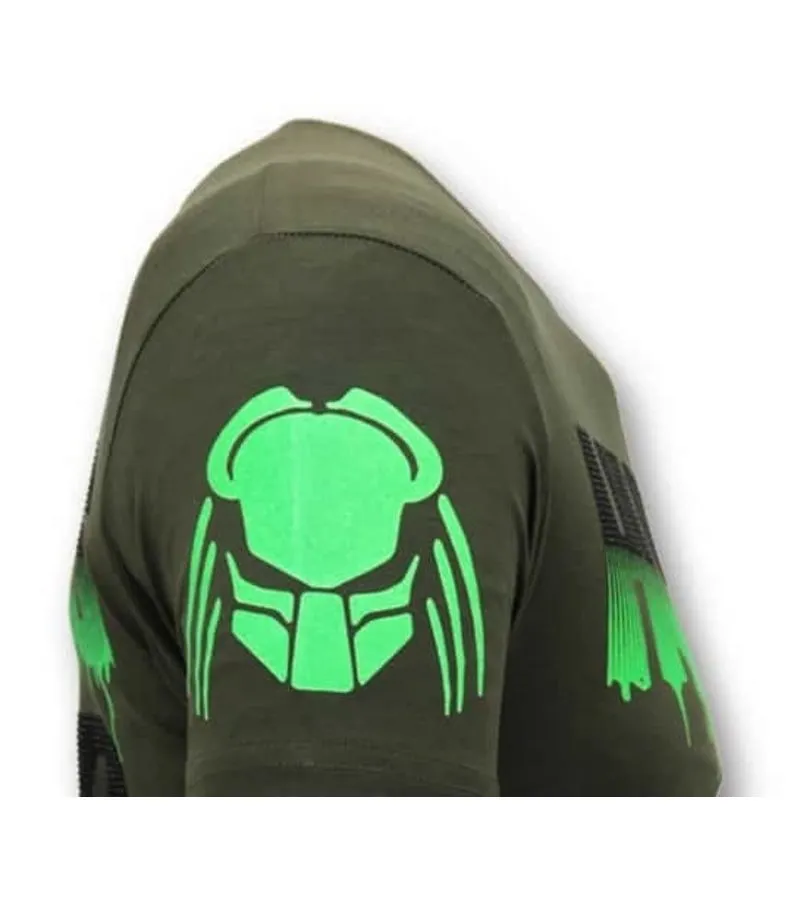 TOUGH HOMBRES CAMISETA  PREDATOR HUNTER  VERDE