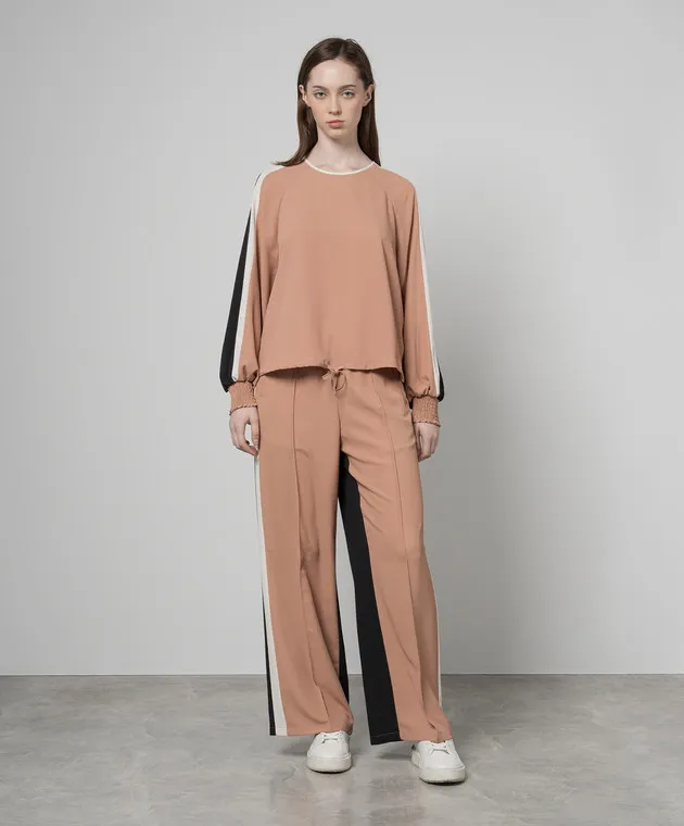 Twinset Actitude Pants with logo stripes
