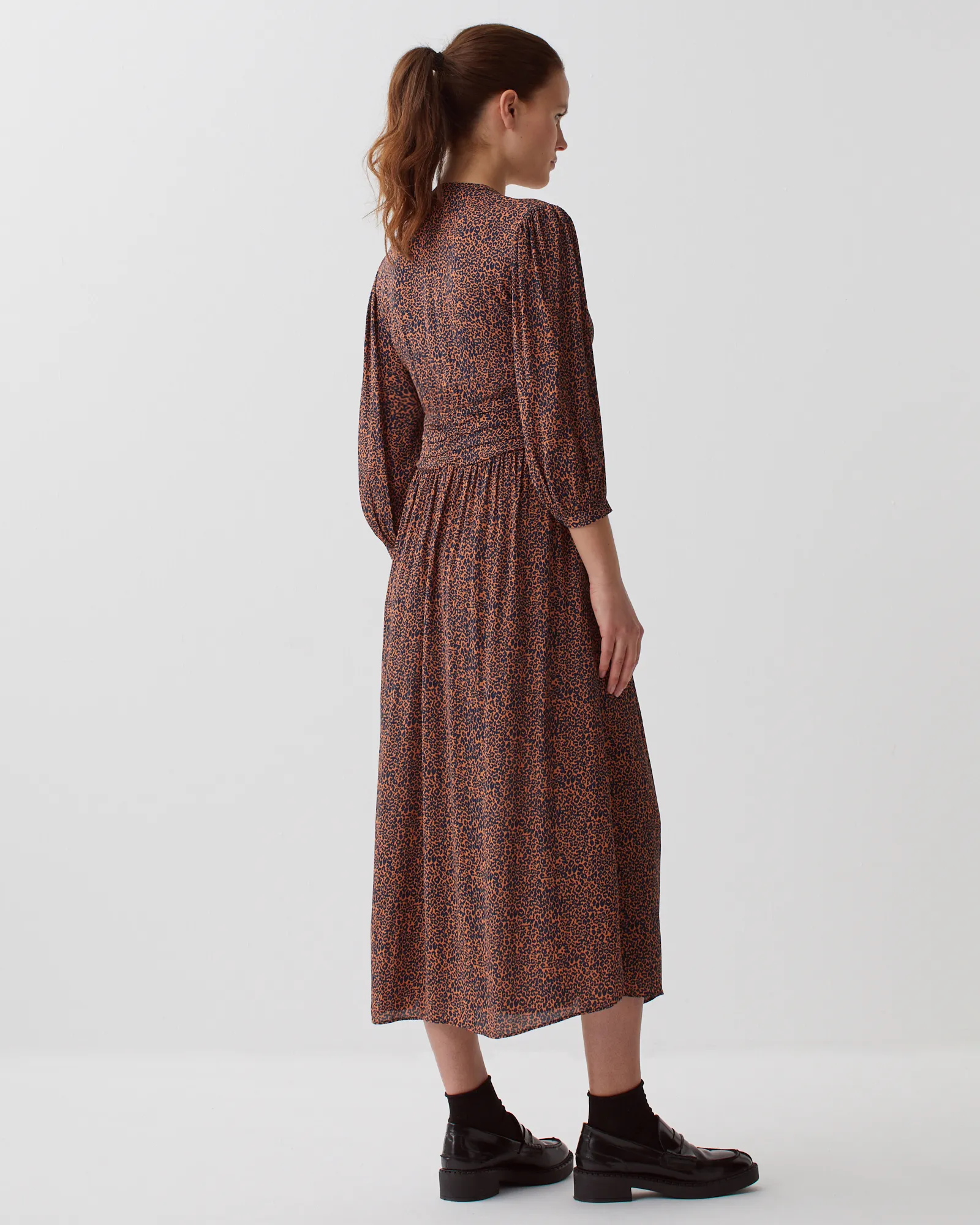 Vestido largo fluido leo brown