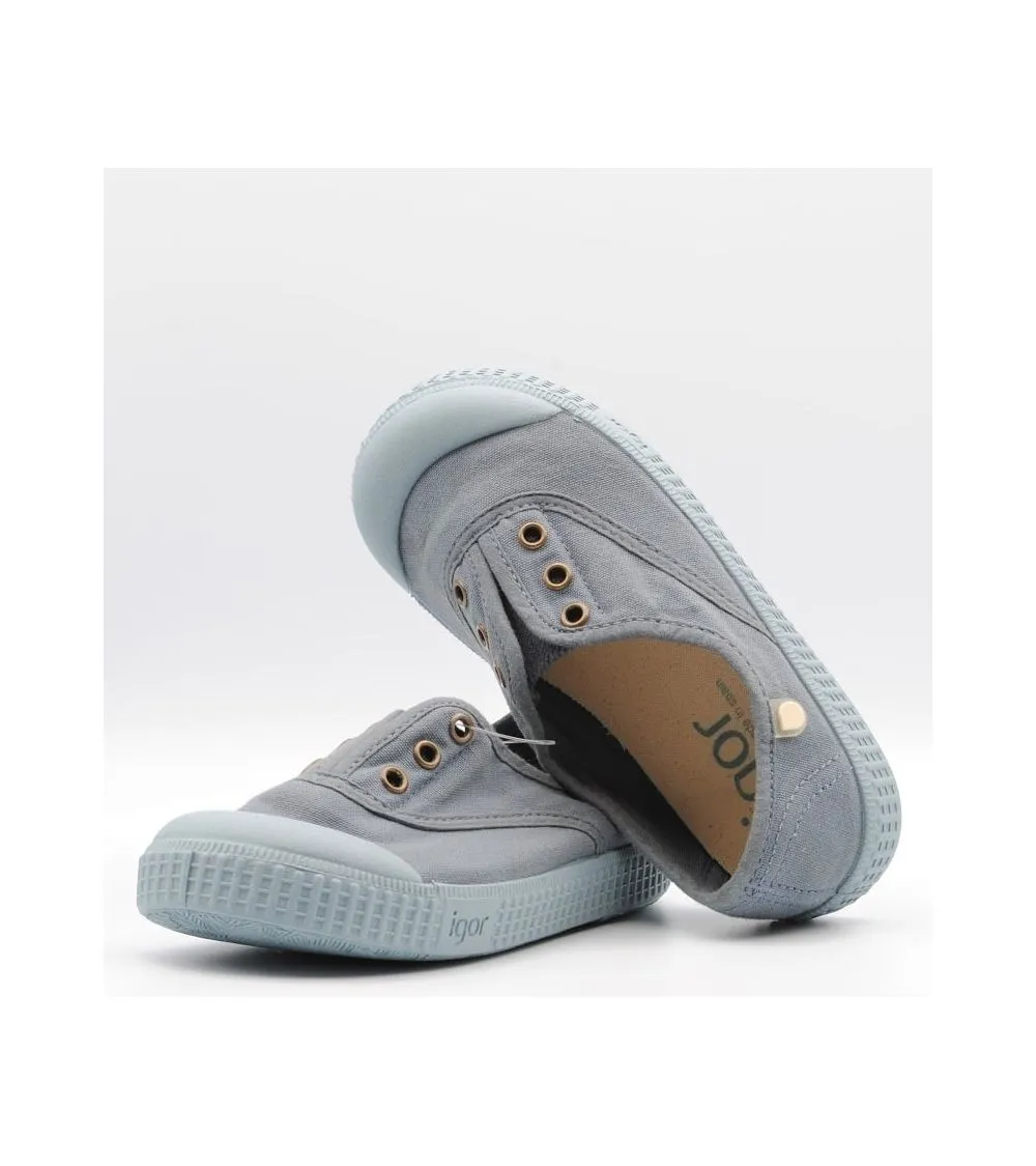 ZAPATILLAS LONA IGOR BERRI ELÁSTICO MARINO MATE