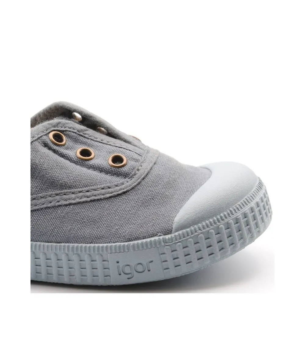 ZAPATILLAS LONA IGOR BERRI ELÁSTICO MARINO MATE