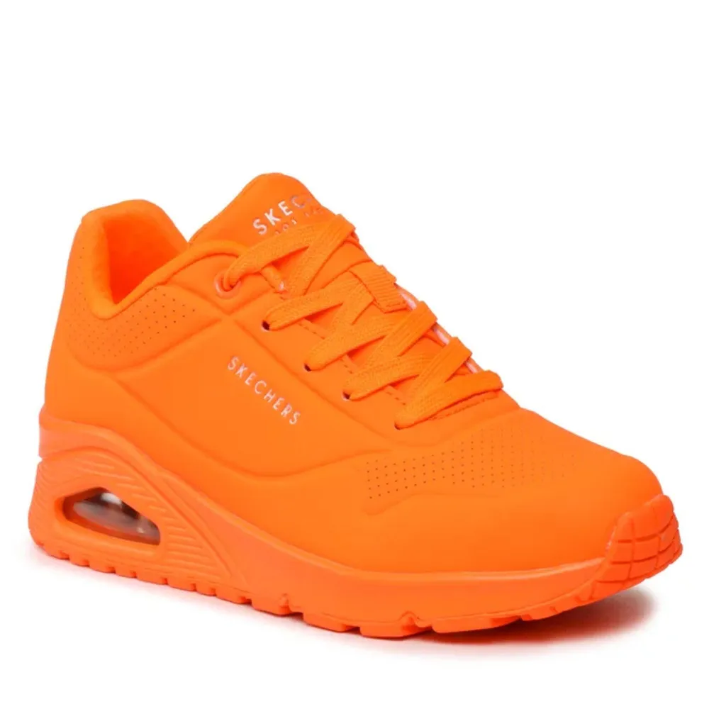ZAPATILLAS SKECHERS UNO NIGHT SHADES AIR NARANJA SNEAKERS 73667NORG