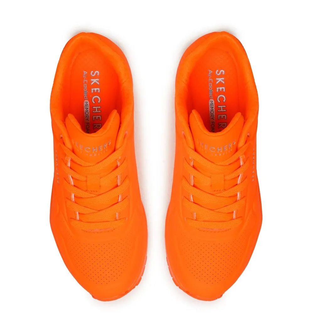 ZAPATILLAS SKECHERS UNO NIGHT SHADES AIR NARANJA SNEAKERS 73667NORG