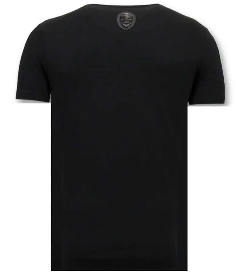 ZWITSAL CAMISETA DE LOS HOMBRES  NEGRO